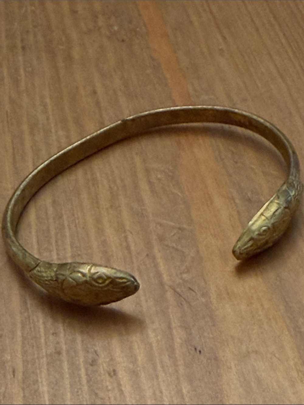 Vintage metal Snake Head Reptile Bracelet - Unbranded